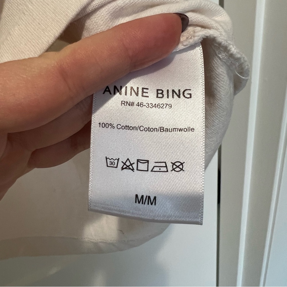 ANINE BING Lili Walk With Me Tee- size medium - Picture 6 of 6